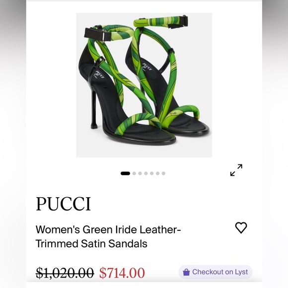 Emilio Pucci heels Green